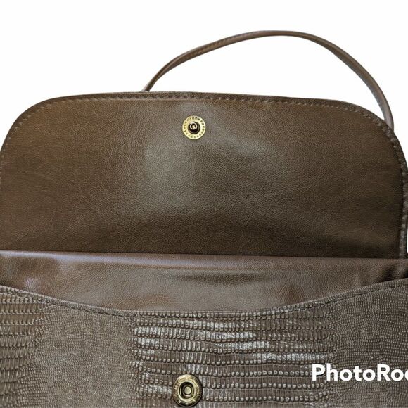 Vintage Rome Tan Snakeskin Shoulder Bag - Picture 4 of 11